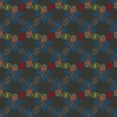 Arka plan, vektör çizim için soyut renkli seamless modeli