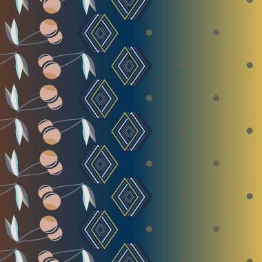 Şirin kiraz seamless modeli. Vektör çizim.