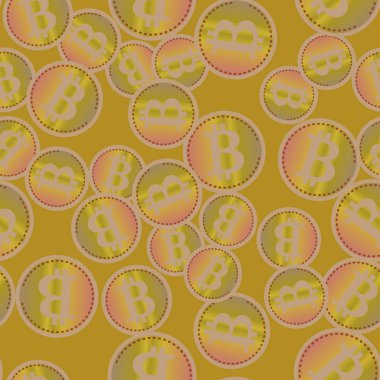 bitcoins parlak parlak pahalı sikkeleri ile Seamless modeli 