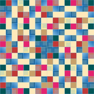 küpleri ve kareler vektör çizimi