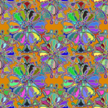 Soyut kaleydoskop renkli Dikişsiz desen arka planı için. 