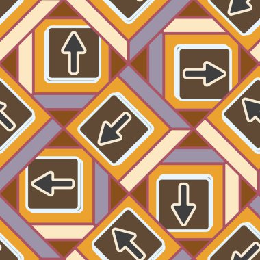 Kot düğmeleri Dikişsiz desen vektör çizim ile 