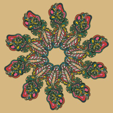 Stil zentangle yeni simetrik mandala doodle ile sanat esin kaynağı oldu. Duvar kağıdı, desen dolgularını, web sayfaları, yüzey dokuları için dekoratif nesne-ebilmek var olmak kullanılmış.