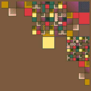 küpleri ve kareler vektör çizimi