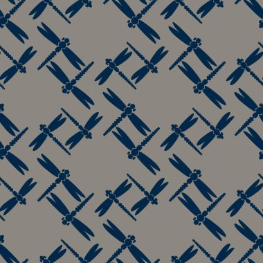 Dekoratif renkli seamless modeli ile şirin yusufçuk