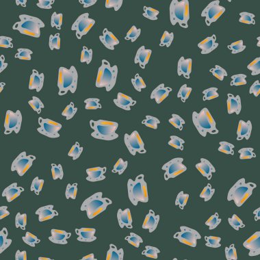 Kahve ya da çay Dikişsiz desen bardak.