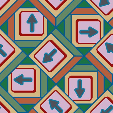 Kot düğmeleri Dikişsiz desen vektör çizim ile 