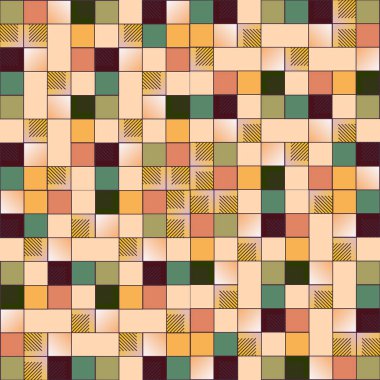 küpleri ve kareler vektör çizimi