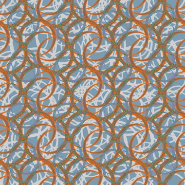 vektör çizim arka planı için daireler ile seamless modeli   