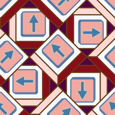 Kot düğmeleri Dikişsiz desen vektör çizim ile 