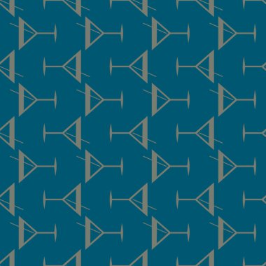 Tropik kokteyller desen, renkli kesintisiz vektör çizim