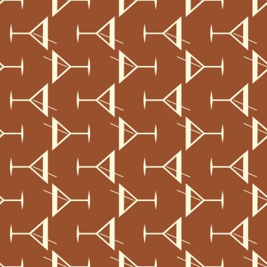 Tropik kokteyller desen, renkli kesintisiz vektör çizim