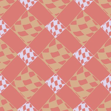 Soyut renkli geometrik Dikişsiz kareli desen arka planı için.