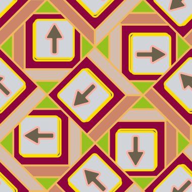 Kot düğmeleri Dikişsiz desen vektör çizim ile 