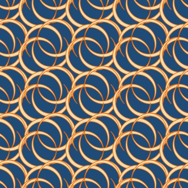 vektör çizim arka planı için daireler ile seamless modeli   