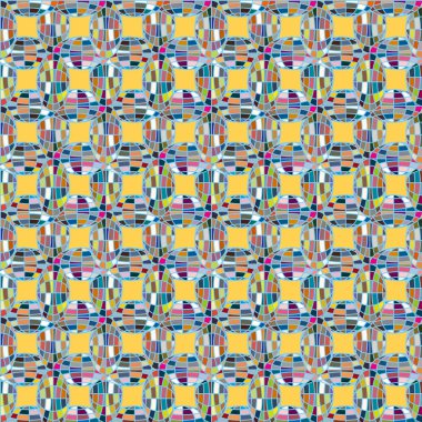 Soyut kaleydoskop desen renkli mozaik küre ile