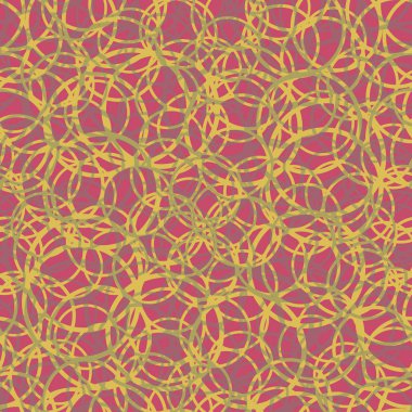 vektör çizim arka planı için daireler ile seamless modeli   