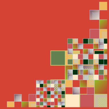 küpleri ve kareler vektör çizimi