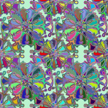 Soyut kaleydoskop renkli Dikişsiz desen arka planı için. 