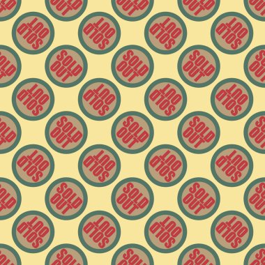 Dikişsiz desen, vektör çizim sattı