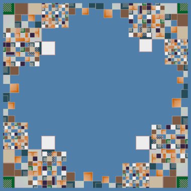 küpleri ve kareler vektör çizimi