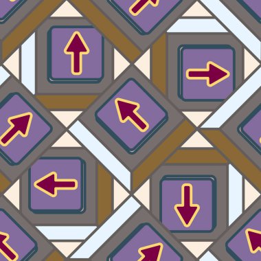 Kot düğmeleri Dikişsiz desen vektör çizim ile 