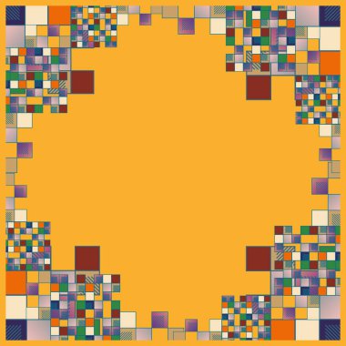 küpleri ve kareler vektör çizimi