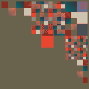 küpleri ve kareler vektör çizimi