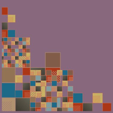 küpleri ve kareler vektör çizimi