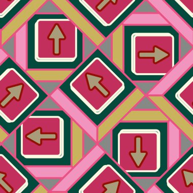 Kot düğmeleri Dikişsiz desen vektör çizim ile 