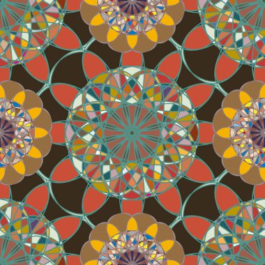  soyut çiçek geometrik Dikişsiz desen arka planı için