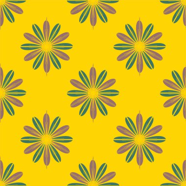  arka plan için çiçekli soyut geometrik seamless modeli