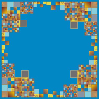 küpleri ve kareler vektör çizimi