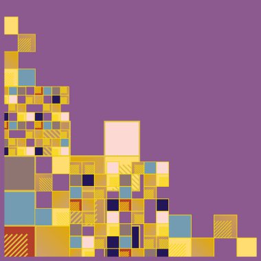 küpleri ve kareler vektör çizimi