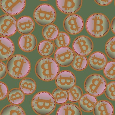 bitcoins parlak parlak pahalı sikkeleri ile Seamless modeli 