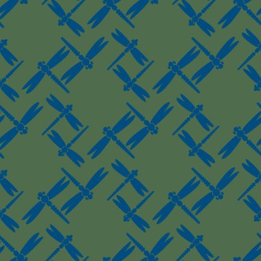 Dekoratif renkli seamless modeli ile şirin yusufçuk