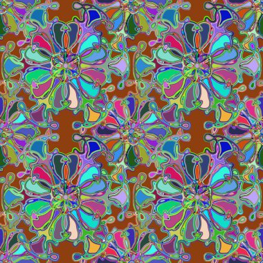 Soyut kaleydoskop renkli Dikişsiz desen arka planı için. 