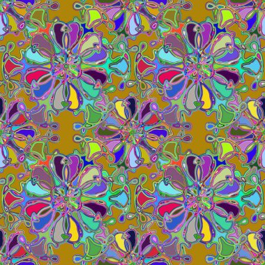 Soyut kaleydoskop renkli Dikişsiz desen arka planı için. 