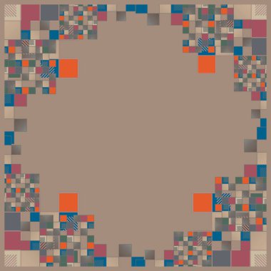 küpleri ve kareler vektör çizimi