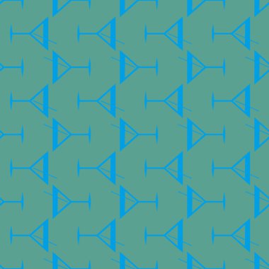 Tropik kokteyller desen, renkli kesintisiz vektör çizim