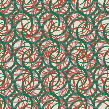 vektör çizim arka planı için daireler ile seamless modeli   