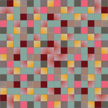 küpleri ve kareler vektör çizimi