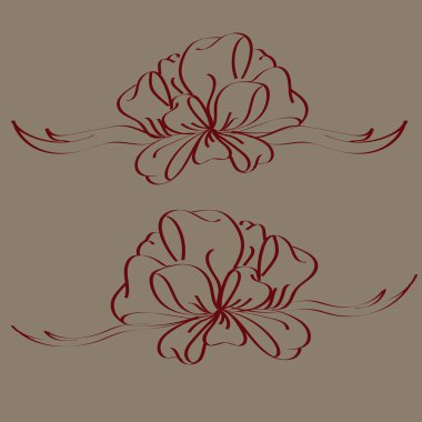 Yay ve şerit vektör karikatür çizimi