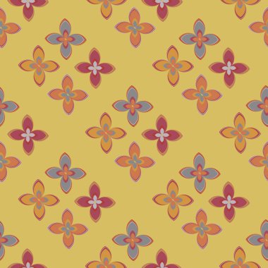  soyut çiçek geometrik Dikişsiz desen arka planı için