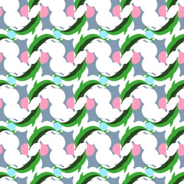 soyut geometrik renkli Dikişsiz desen arka plan için vektör çizim