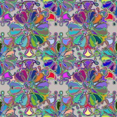 Soyut kaleydoskop renkli Dikişsiz desen arka planı için. 