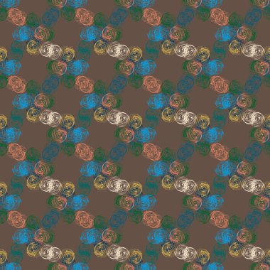 Soyut geometrik renkli seamless modeli, arka plan