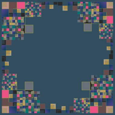 küpleri ve kareler vektör çizimi