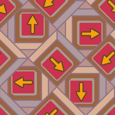 Kot düğmeleri Dikişsiz desen vektör çizim ile 