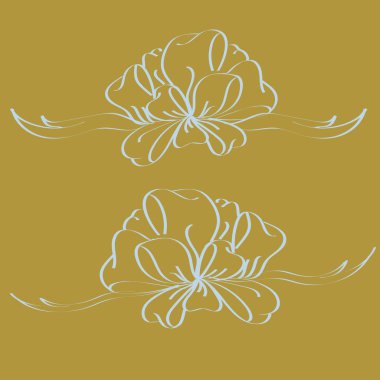 Yay ve şerit vektör karikatür çizimi